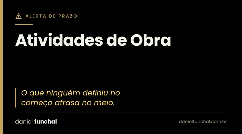 Atividades de Obra