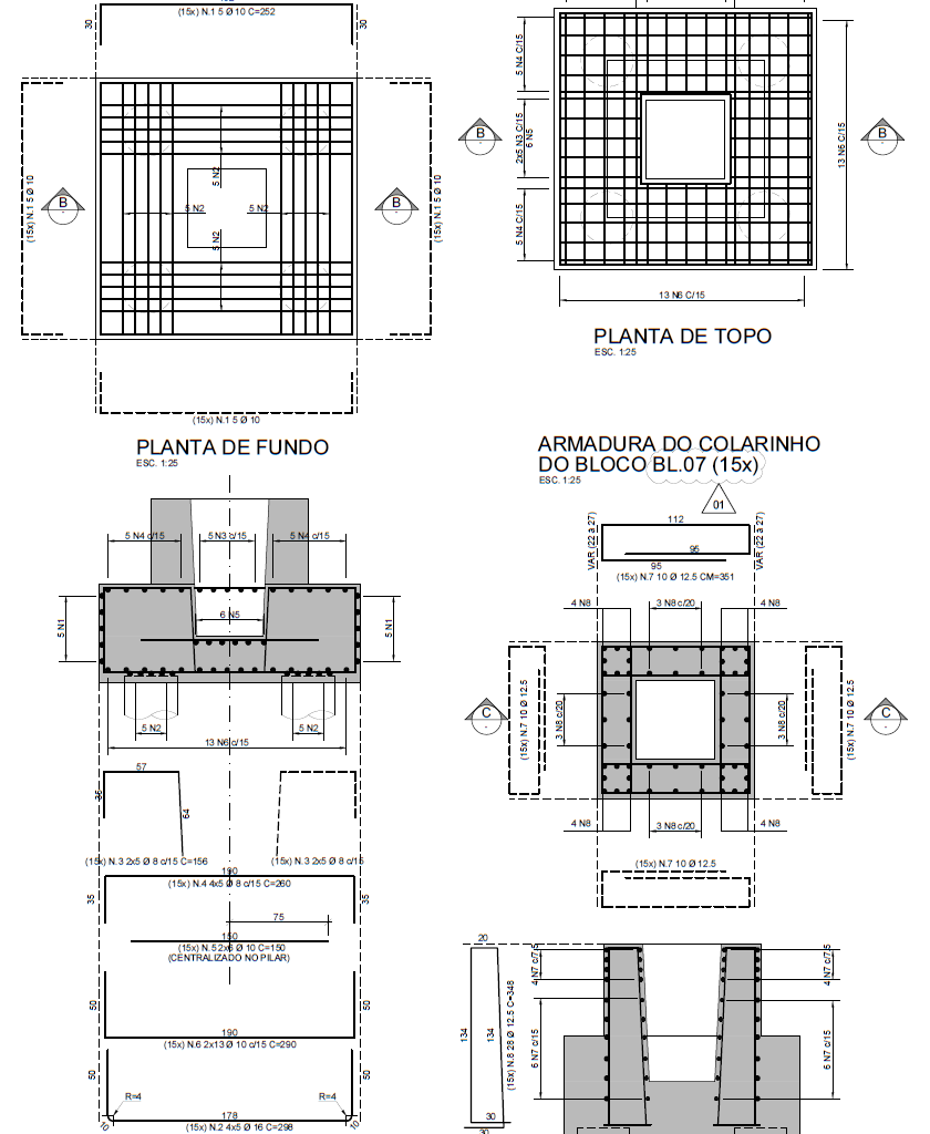 Projeto Estrutural Bloco